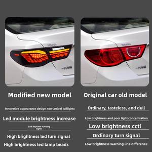 Nueva Luz Trasera Roja para Reiz 2010-2017, 12V, Ensamblaje de Luz Trasera LED con Diseño de Escamas de Dragón, Luz de Conducción Trasera con Señal de Giro Dinámica - Product Image 4