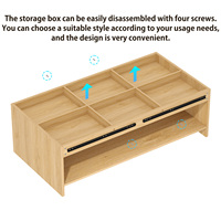 Table basse en bois pour salon, nouveau design, avec espace de rangement caché, gain de place