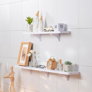 Étagère de rangement pour salle de bain GREENSIDE sans perçage - étagère plate, étagère suspendue pour salle de bain, planche de rangement pour cuisine, combinaison - Product Image 5