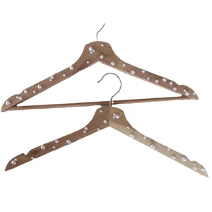 <span class=keywords><strong>D</strong></span>écoration de mariage : Cintre en bois perlé pour <span class=keywords><strong>robe</strong></span> de mariée et <span class=keywords><strong>robe</strong></span> de <span class=keywords><strong>demoiselle</strong></span> <span class=keywords><strong>d</strong></span>'<span class=keywords><strong>honneur</strong></span> – Cadeau idéal pour le jour du mariage, accessoire de fête nuptiale - Product Image 4