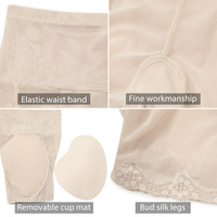 뜨거운 스타일 여성 얇은 허리 쉐이핑 바디 속옷 엉덩이 리프트 복서 팬티 Shapewear
