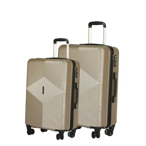 2024 yeni Hardside 2 parça 20 "24" 4 tekerlekler Abs malzeme Abs bavul valiz bagaj setleri toptan valizler