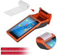 NETUM 5.5 inci HP Layar Sentuh PDA 3G 4G Nirkabel Bluetooth Genggam Sistem Pos Android dengan Printer Struk Thermal