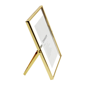 Bắc Âu đôi bên kính khung ảnh vàng kim loại nổi nghệ thuật hình ảnh khung ảnh - Product Image 3