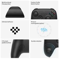 Contrôleur de jeu sans fil 8BitDo Ultimate 2.4G avec station de charge Adaptateur 2.4g pour PC Windows 10 11 Steam Android Raspberry Pi