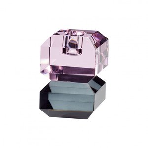K9 Hotel Decor Cuboid Cube Shape portacandele in cristallo trasparente a più livelli t-light - Product Image 3