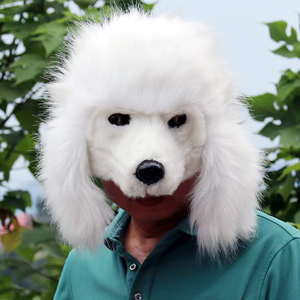 Máscara <span class=keywords><strong>de</strong></span> Animal <span class=keywords><strong>de</strong></span> Peluche, Máscara Realista <span class=keywords><strong>de</strong></span> Poodle para Cosplay, Tocado <span class=keywords><strong>de</strong></span> Piel Sintética, Máscara <span class=keywords><strong>de</strong></span> <span class=keywords><strong>Perro</strong></span> <span class=keywords><strong>de</strong></span> Media <span class=keywords><strong>Cara</strong></span> para Disfraces <span class=keywords><strong>de</strong></span> Adultos, Máscara para Fiesta <span class=keywords><strong>de</strong></span> Disfraces - Product Image 2
