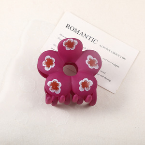 กิ๊บหนีบผมพลาสติกผิวมันวาวรูปดอกไม้ กิ๊บหนีบผมทรงฉลามขนาดใหญ่ แฟชั่นเก๋ไก๋ ของตกแต่งผม ขายส่ง - Product Image 6