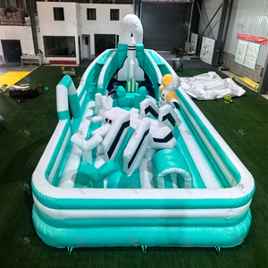 Château gonflable spatial Factory Rocket, parc gonflable spatial, parcours d'obstacles gonflable pour enfants, pour location commerciale en extérieur - Product Image 4