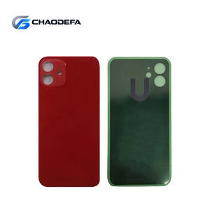 Wholesale Cheap OEM Big Hole Colorful Back Glass <b>Cover</b> for iPhone 12 Mini Phone Battery Rear <b>Door</b> Housing - Product Image 5