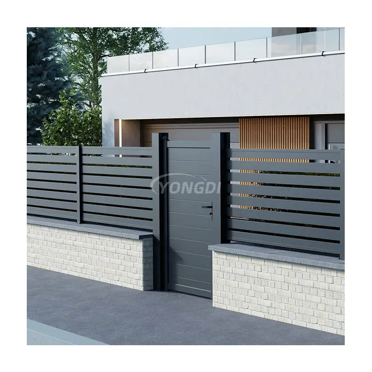 Direct factory price wooden posts wpc vertical plastic composite garden gate fence board