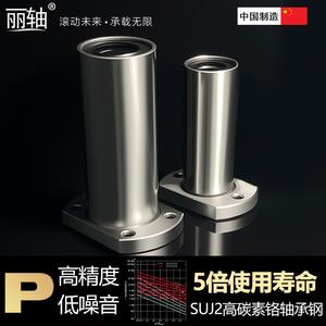 Roulement linéaire de type LMF10 20 25 30H à bride carrée, colonne de guidage d'axe optique pour plateformes de levage à manchon coulissant - Product Image 4
