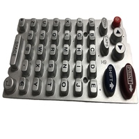 Bon prix claviers de commande de clavier en caoutchouc de silicone personnalisés sculpture au laser personnalisée clavier et claviers en silicone contrôle