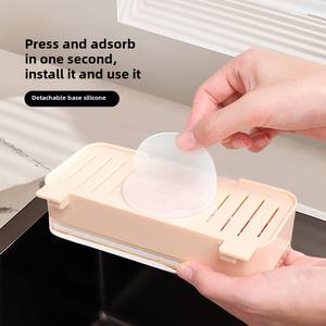 Tek katmanlı anti-tıkanma plastik çöp süzgeç artık yemekler sebze için kolay temiz mutfak lavabo atık drenaj raf - Product Image 6