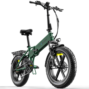 Bicicleta Eléctrica Plegable 2026 de 20 Pulgadas con Frenos de Disco Hidráulicos, Amortiguador Delantero, Carga Máxima de 120 kg, Faro LED, para Exteriores - Product Image 4