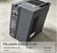 Variateur de fréquence Mitsubishi FR-A840-04810-2-60 185KW 380V-480V 3 phases, contrôle vectoriel sans capteur, moteur 361A 590Hz