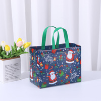 Kerstcadeautasjes, aanpasbare hittegeperste verpakkingszakken, bedrukte logo's, gelamineerde non-woven draagtassen