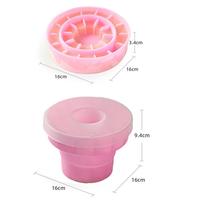 Moule à glaçons 2 en 1 avec couvercle Moule à glaçons rétractable Moule à glaçons en silicone pliable Boîte de rangement pour seau à glace