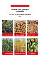 Broyeur de sciure à moteur/engrenage 4-8T/H, puissance 90 kW, prix usine, pour le traitement du bois et la production de substrat pour culture de champignons comestibles, facile à utiliser