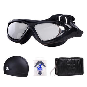 Jiehu Anti Fog <b>Swimming</b> <b>Goggles</b> Large Frame Hd Lens Adult Swim Gear With Cap And Bag Jh8110 - Product Image 1