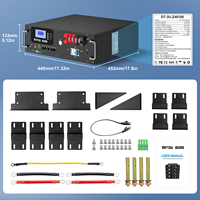 Batterie LiFePO4 48V 5,12 kWh 3U améliorée pour montage mural et empilable, 6000 cycles, pour onduleur solaire domestique hors réseau