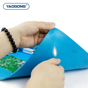 YAOGONG-Almohadilla de silicona con aislamiento térmico, alfombrilla de escritorio multifuncional resistente al calor de alta temperatura para reparación de teléfonos móviles