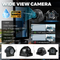 Système de surveillance de camion AI Blind Spot 12,3 pouces 2CH avec caméra de recul IPS 1080P, système de caméra de rétroviseur CMS