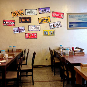 Plaque de voiture personnalisée en alliage d'aluminium, plaque murale pour bar mur barbecue hot pot shop décoration plaque fantaisie - Product Image 6