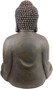 La Estatuilla de la resina de meditación Buda de la gran templo jardín estatua medio 66 cm Polyresin oscuro piedra - Product Image 4
