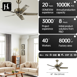 Ventilateur de plafond en bronze de 42 pouces avec lumière et télécommande, ventilateur à 5 pales avec lumière, luminaire suspendu pour chambre à coucher, ventilateur avec lumière - Product Image 4