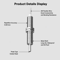 Capteur de contact Jingjiang JX-LV8, course de 3 mm, précision de répétition de 0,001 mm, NPN PNP, IP67, capteur tactile pour la détection d'objets, réglage d'outil