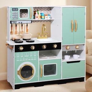 Juego <span class=keywords><strong>de</strong></span> <span class=keywords><strong>cocina</strong></span> <span class=keywords><strong>de</strong></span> <span class=keywords><strong>madera</strong></span> Montessori para niños con electrodomésticos realistas y accesorios <span class=keywords><strong>de</strong></span> <span class=keywords><strong>cocina</strong></span> para actividades <span class=keywords><strong>de</strong></span> aprendizaje temprano - Product Image 1