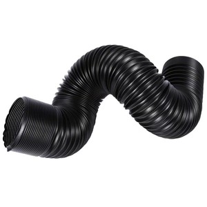 Tubo Corrugado de Alambre de Acero Transfronterizo de 76 mm, Manguera Telescópica de Admisión de Aire para Coche, para Reemplazo y Reparación, Material PP Negro - Product Image 1