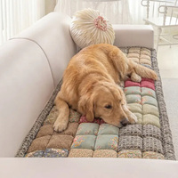 Coussin pour chien et chat fait main, motif floral moderne, rembourré, écologique, apaisant, antidérapant, housse de canapé, repose-pieds confortable pour animaux de compagnie