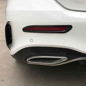 Cardimanson Mercedes-Benz A-Class Rear Fog Light Trim Carbon Fiber Texture Electroplated Silver Exterior Modification - Product Image 1