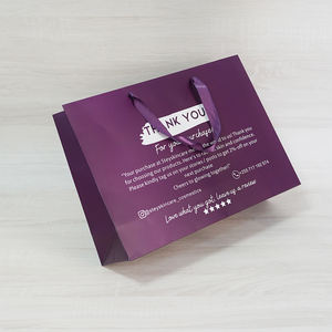 Sacs cadeaux miniatures imprimés recto verso personnalisés avec ruban pour produits de beauté et emballage de cartes - Product Image 6