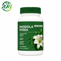 Capsules de Rhodiola Rosea OEM/ODM 60 gélules – Soutien Anti-Stress, Énergie Naturelle, Fonction Immunitaire – Complément Alimentaire Marque Blanche