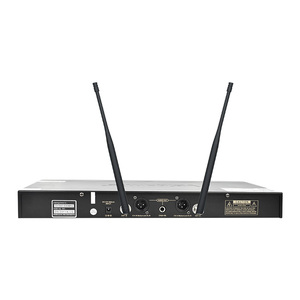 ไมโครโฟนไร้สายแบบหนีบปกเสื้อ Vason Q468 VHF ระบบมือถือ ระดับมืออาชีพ แบบสองย่านความถี่ พร้อมเซ็นเซอร์อินฟราเรด สำหรับคาราโอเกะ งานปาร์ตี้ และโบสถ์ - Product Image 4