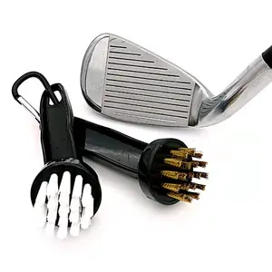 Brosse de nettoyage de club de Golf brosse à tête ronde brosse de nettoyage de cheveux en cuivre