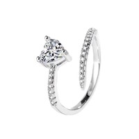 Perhiasan Fanhua Tiktok Terlaris Cincin Bypass Hati Lapis Emas 18K Anti Luntur dari Baja Tahan Karat