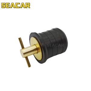 Bouchon de scupper Seacar 1,25 pouce en laiton et caoutchouc, quincaillerie marine pour le drainage du pont de bateau - Product Image 3