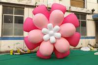 Grande fleur gonflable décorative pour la décoration commerciale, la publicité et les grands événements à thème festif