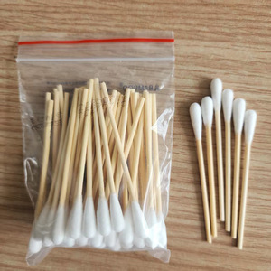 Hisopos Médicos de Algodón Jlbamboo de 8 cm, 50 Unidades, Estériles y Desechables para Uso Médico y de Belleza - Product Image 2