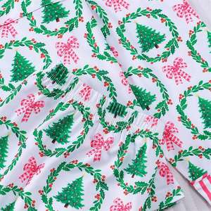 Piyama natal wanita, baju tidur lengan panjang untuk keluarga - Product Image 5