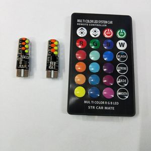 Rgb <span class=keywords><strong>LED</strong></span> T10 CANBUS bóng đèn cho xe đèn pha 12V tự động đèn đọc sách Silicone điều khiển từ xa Strobe Flash Spotlight giải phóng mặt bằng ánh sáng - Product Image 5