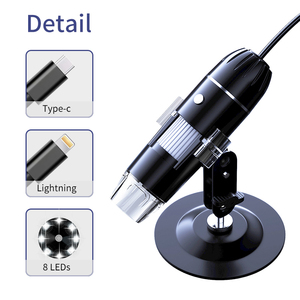 Dearsee <span class=keywords><strong>2</strong></span> in 1 USBデジタル顕微鏡用Android IOS 8 LED 1920P電子顕微鏡カメラ - Product Image 2