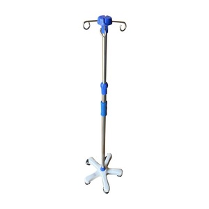 5-Point Floor-Standing IV Pole for Clinic & Ward, Mobile Adjustable-Height Infusion Stand/Hanger - Product Image 5