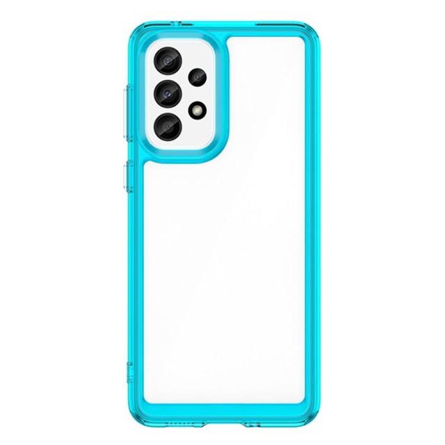For Samsung Galaxy A33 5G TPU Frame Acrylic Back Cover Drop-proof Protective Phone Case