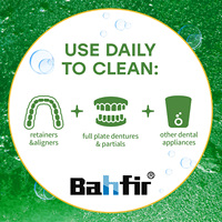 Tablette de nettoyage effervescente pour prothèses dentaires Meilleur produit de blanchiment des dents pour le lavage de la bouche Tablettes nettoyantes pour le nettoyage des dents