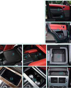 Alfombrilla interior de cuero para puerta de coche range rover sport, cojín con ranura para bebidas, L494, 2014, 2015, 2016, 2017, 2018, 2019, 2020, <span class=keywords><strong>2021</strong></span> - Product Image 5